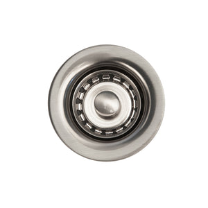 Alternate Image for Premier Copper Products 2" Bar Basket Strainer Drain - Brushed Nickel, D-133BN