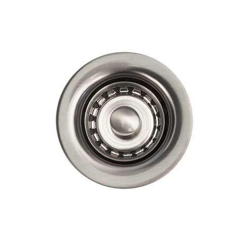 Main Image of Premier Copper Products 2" Bar Basket Strainer Drain - Brushed Nickel, D-133BN