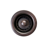 Premier Copper Products 16" Round Copper Bar Sink w/ Grapes and 2" Drain Opening, Matching Drain and Accessories, Oil Rubbed Bronze, BSP5_BR16GDB2-B