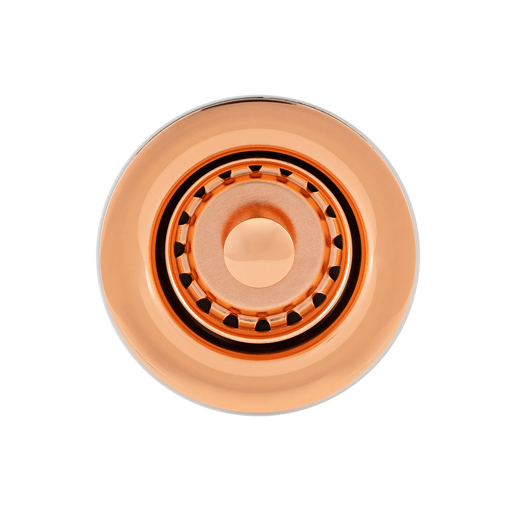 Premier Copper Products 12" Round Hammered Copper Bar Sink with 2" Drain Opening in Polished Copper, Matching Drain and Accessories, BSP5_BR12PC2-B