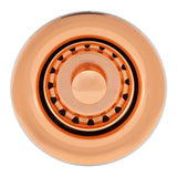 Premier Copper Products 2" Bar Basket Strainer Drain - Polished Copper, Brass/PVC, D-133PC