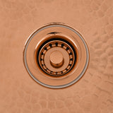 Premier Copper Products 2" Bar Basket Strainer Drain - Polished Copper, Brass/PVC, D-133PC