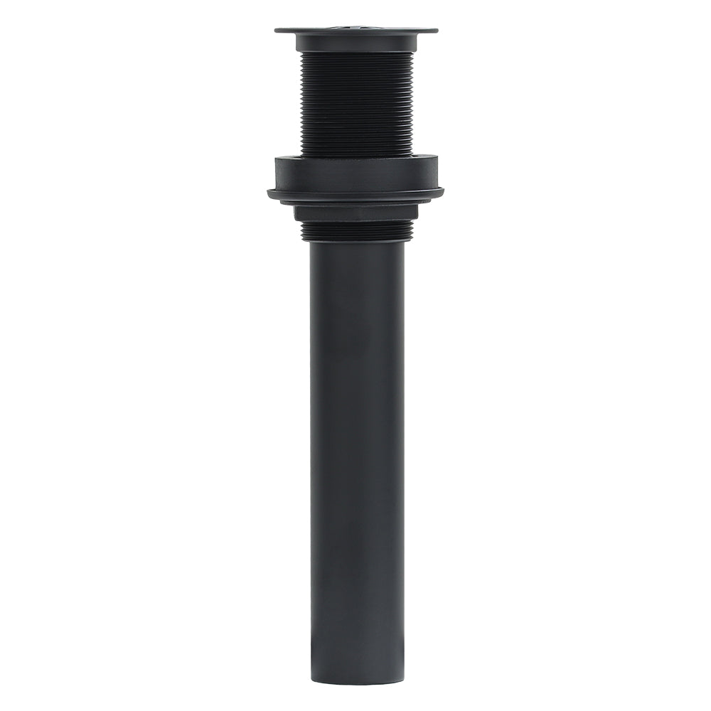 Premier Copper Products 1.5" Non-Overflow Grid Bathroom Sink Drain - Matte Black, Brass, D-207BLK