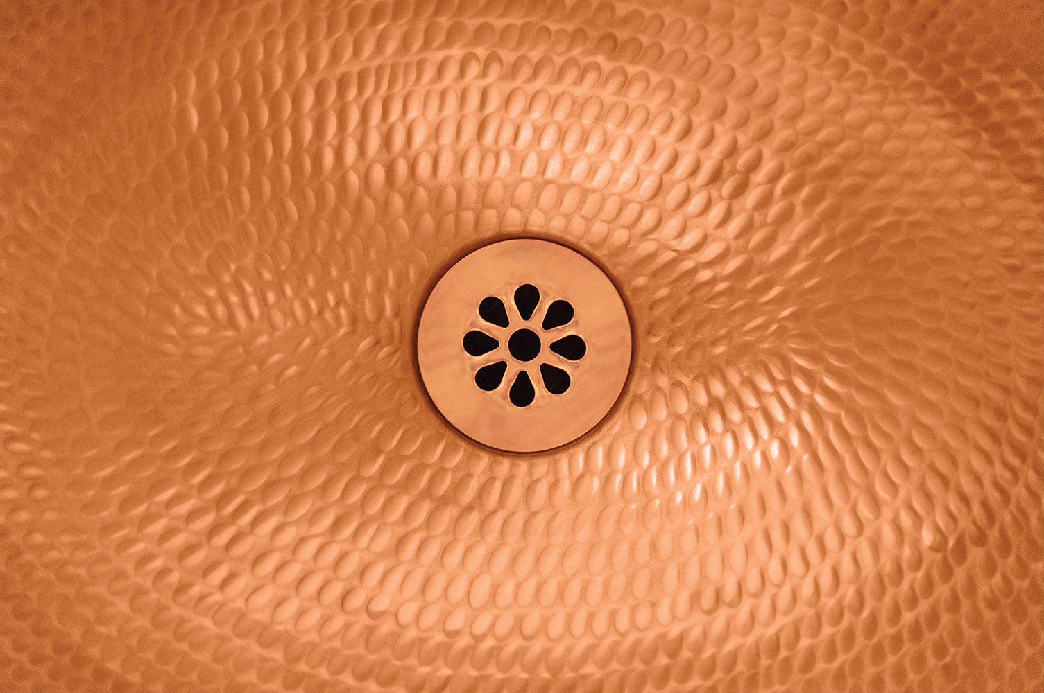 Installation Image of Premier Copper Products 1.5" Non-Overflow Grid Bathroom Sink Drain - Polished Copper, D-207PC