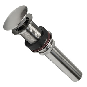 Alternate Image for Premier Copper Products 1.5" Non-Overflow Pop-up Bathroom Sink Drain - Brushed Nickel, D-208BN