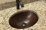 Installation Image of Premier Copper Products 1.5" Non-Overflow Pop-up Bathroom Sink Drain - Oil Rubbed Bronze, D-208ORB