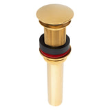 Premier Copper Products 1.5" Non-Overflow Pop-up Bathroom Sink Drain - Polished Brass, D-208PB