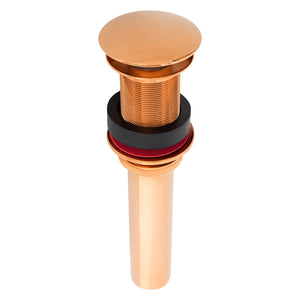 Alternate Image for Premier Copper Products 1.5" Non-Overflow Pop-up Bathroom Sink Drain - Polished Copper, D-208PC