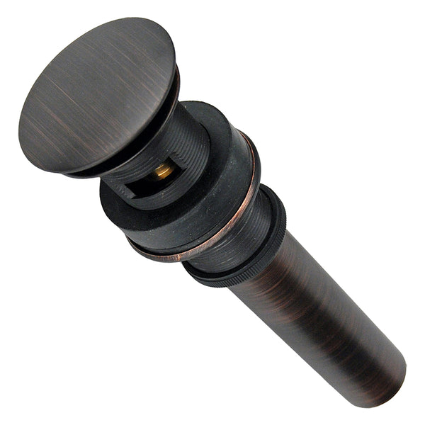 Main Image of Premier Copper Products 1.5" Overflow Pop-up Bathroom Sink Drain - Oil Rubbed Bronze, D-209ORB