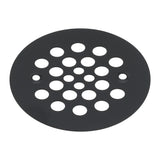 Premier Copper Products 4.25" Round Shower Drain Cover in Matte Black, Brass, D-415BLK