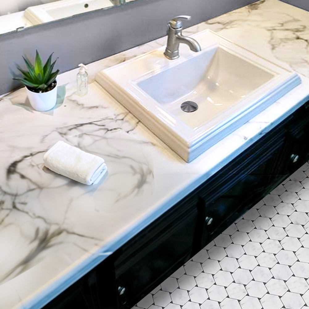 Nantucket Sinks Great Point 23" x 18.25" Rectangular Drop In/Topmount Ceramic - Vitreous China ADA Bathroom Sink, White, DI-2418-R1