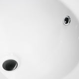 Nantucket Sinks Great Point 20.25" x 17.25" Oval Drop In/Topmount Ceramic - Vitreous China Bathroom Sink with Accessories, White, DI2017-1