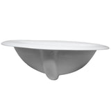 Nantucket Sinks Great Point 20.25" x 17.25" Oval Drop In/Topmount Ceramic - Vitreous China Bathroom Sink with Accessories, White, DI2017-1