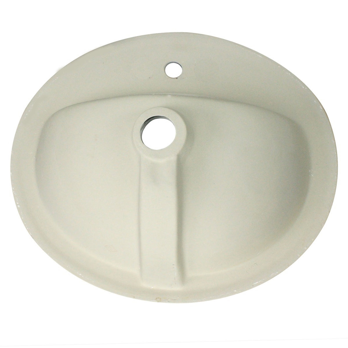 Nantucket Sinks Great Point 20.25" x 17.25" Oval Drop In/Topmount Ceramic - Vitreous China Bathroom Sink with Accessories, White, DI2017-1