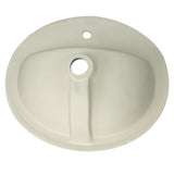 Nantucket Sinks Great Point 20.25" x 17.25" Oval Drop In/Topmount Ceramic - Vitreous China Bathroom Sink with Accessories, White, DI2017-1