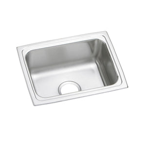 Alternate Image for Elkay Lustertone Classic 25" Drop In/Topmount Stainless Steel Kitchen Sink, Lustrous Satin, 18 Gauge, DLFR251912
