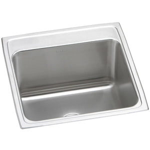 Alternate Image for Elkay Lustertone Classic 22" Drop In/Topmount Stainless Steel Kitchen Sink, Lustrous Satin, No Faucet Hole, DLR2222120