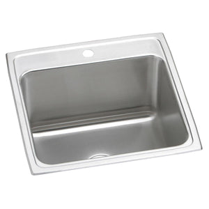Alternate Image for Elkay Lustertone Classic 22" Drop In/Topmount Stainless Steel Kitchen Sink, Lustrous Satin, 1 Faucet Hole, DLR2222121