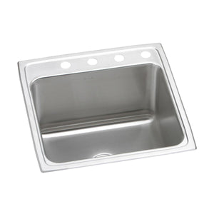 Alternate Image for Elkay Lustertone Classic 22" Drop In/Topmount Stainless Steel Kitchen Sink, Lustrous Satin, 4 Faucet Holes, DLR2222124