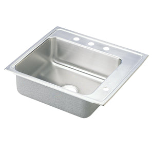 Alternate Image for Elkay Lustertone Classic 22" Drop In/Topmount Stainless Steel ADA Classroom Sink, Lustrous Satin, 4 Faucet Holes, DRKADQ222055R4
