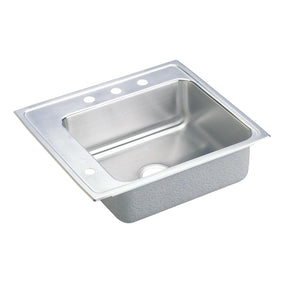 Alternate Image for Elkay Lustertone Classic 25" Drop In/Topmount Stainless Steel ADA Classroom Sink, Lustrous Satin, 2LM Faucet Holes, DRKADQ2522552LM