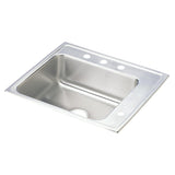 Elkay Lustertone Classic 22" Drop In/Topmount Stainless Steel ADA Classroom Sink, Lustrous Satin, 4 Faucet Holes, DRKAD222050R4