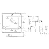 Elkay Lustertone Classic 28" Drop In/Topmount Stainless Steel ADA Classroom Sink Kit with Faucet, Lustrous Satin, 3 Faucet Holes, DRKAD282255RC