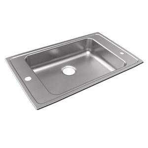 Alternate Image for Elkay Lustertone Classic 31" Drop In/Topmount Stainless Steel ADA Classroom Sink, Lustrous Satin, 2LM Faucet Holes, DRKAD3119552LM