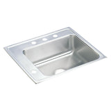 Elkay Lustertone Classic 22" Drop In/Topmount Stainless Steel Classroom Sink, Lustrous Satin, 4 Faucet Holes, DRKR2220L4