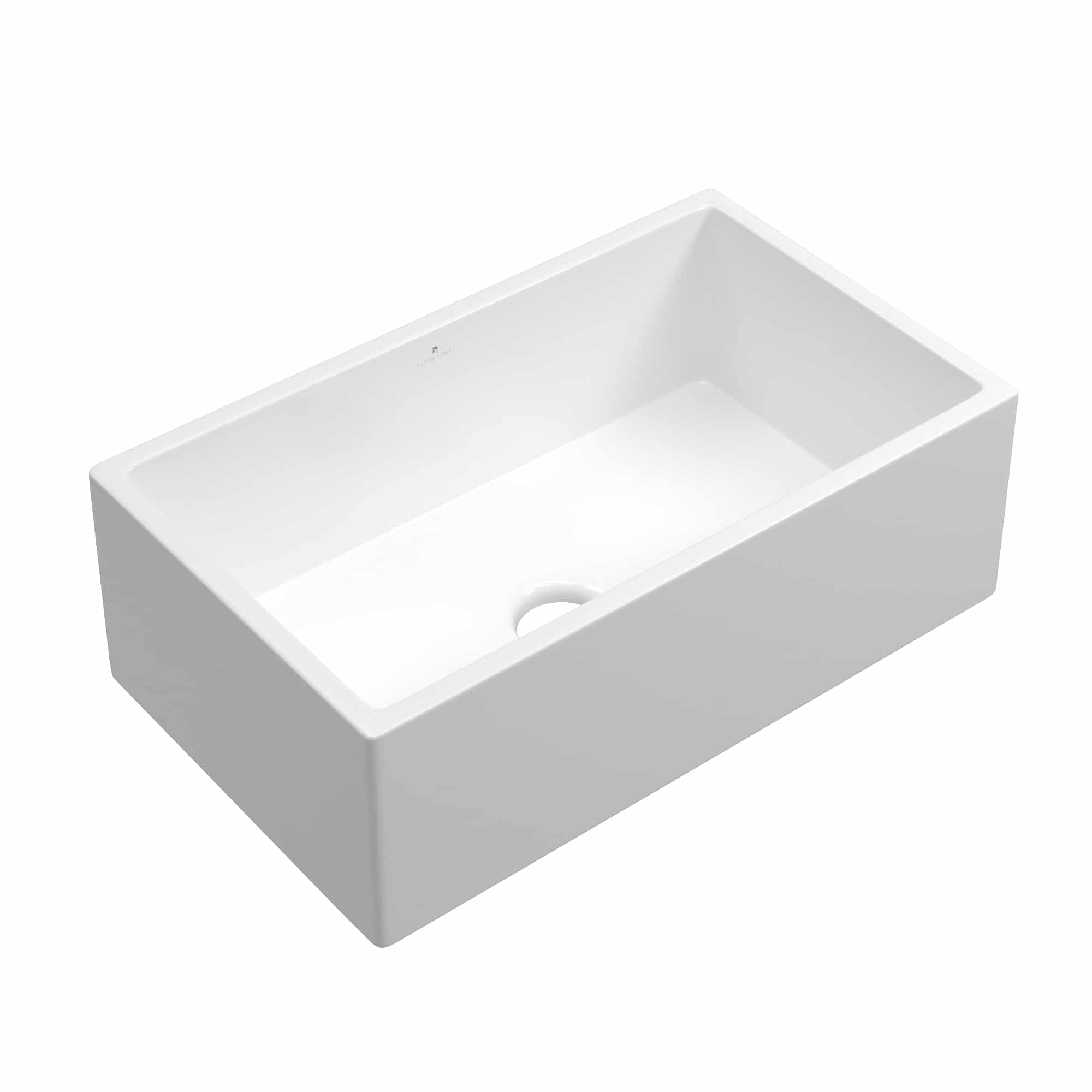 Native Trails Dreamer 30" Fireclay Farmhouse Kitchen Sink, White, FRK3018-W Product Image