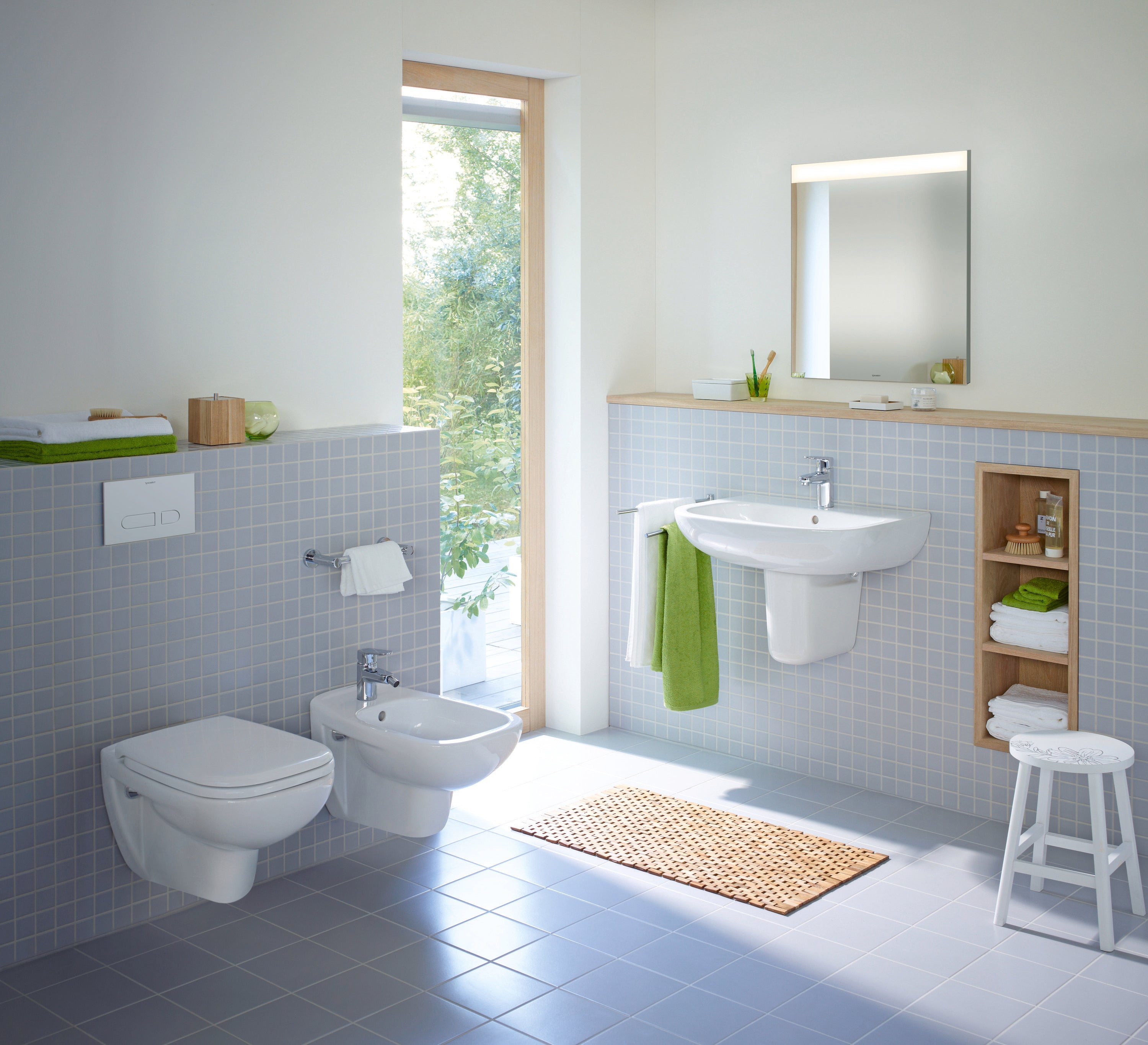 D-Code 25 5/8" Rectangular Wall Mounted Sink in White with Single Faucet Hole and with Overflow