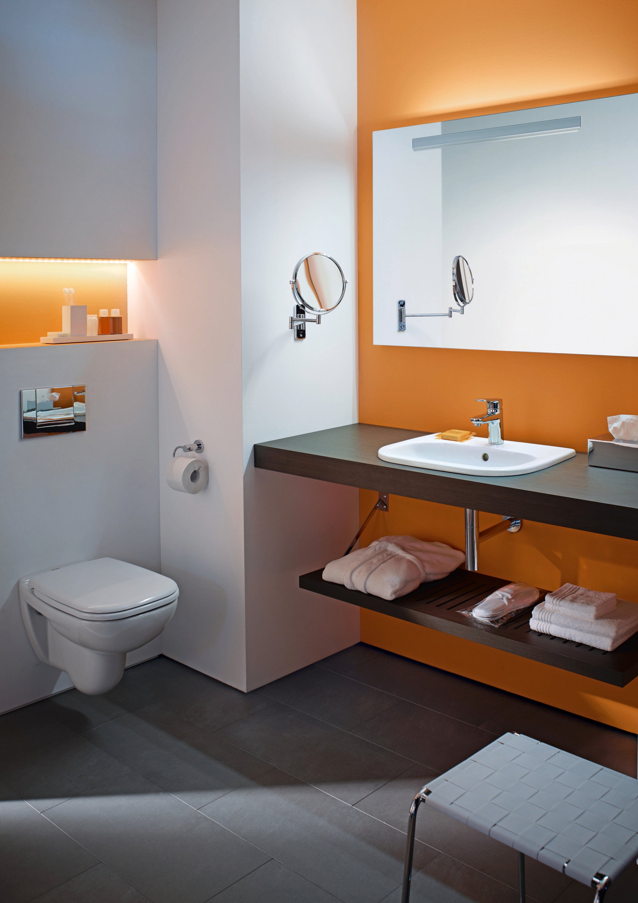D-Code 21 1/2" Rectangular Drop In Sink in White with Single Faucet Hole and Overflow