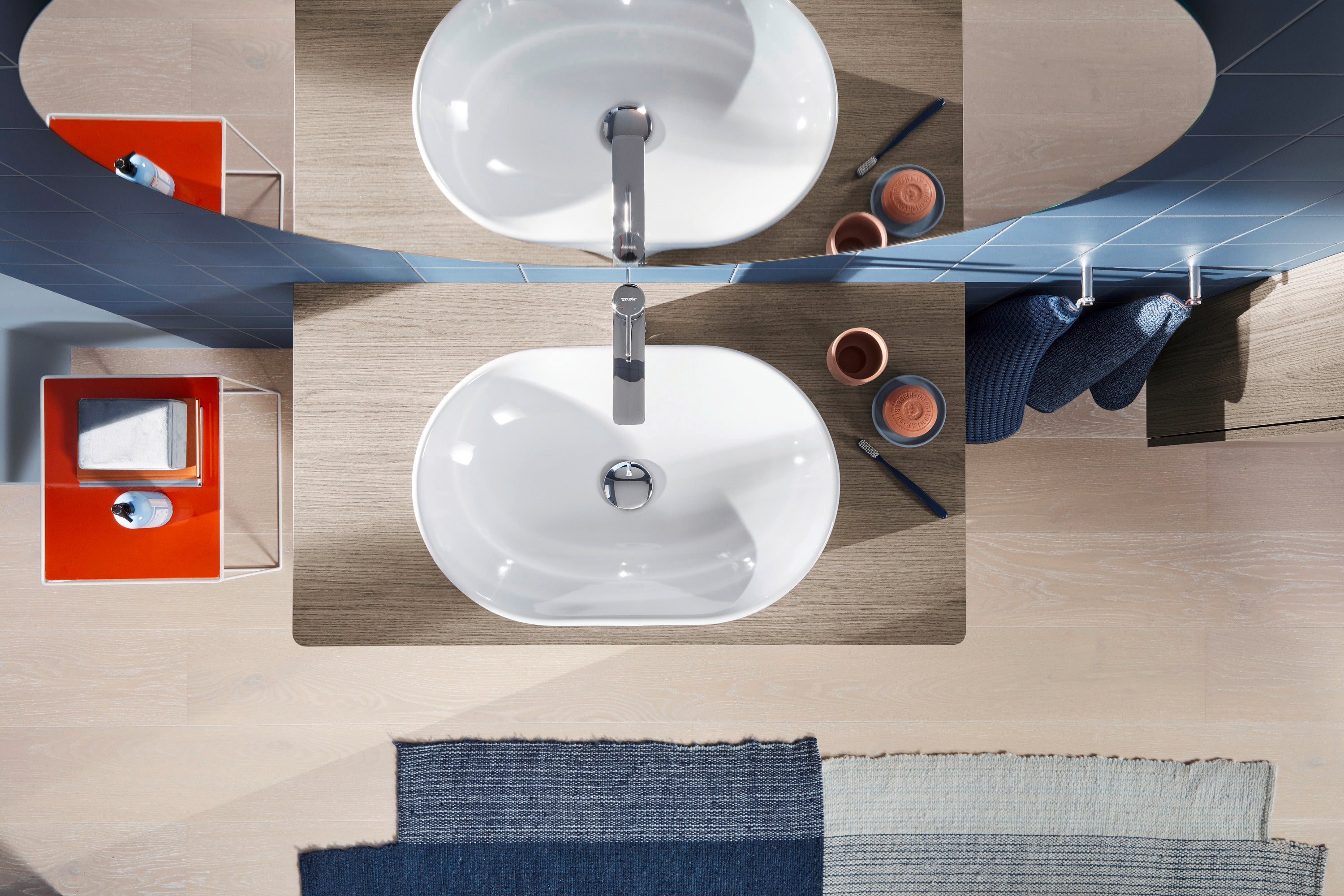 D-Neo 23 5/8" Oval Vessel Sink in White
