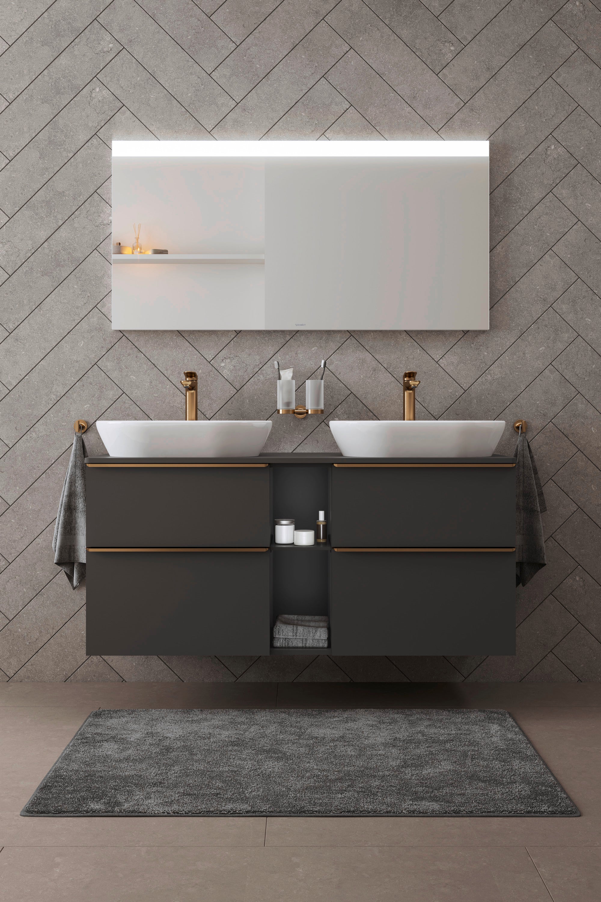 D-Neo 23 5/8" Oval Vessel Sink in White