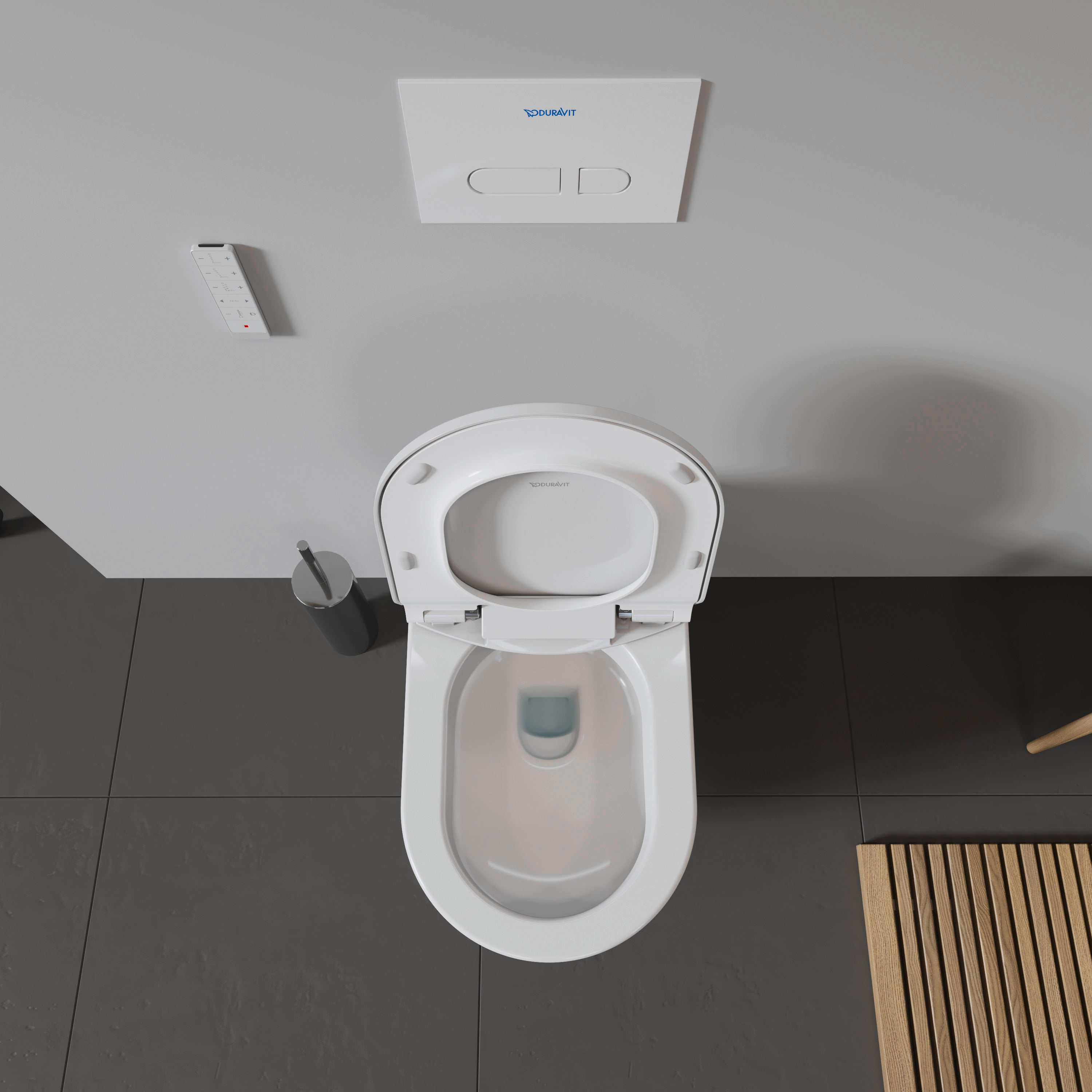 SensoWash Slim Elongated Bidet Toilet Seat in White, with Remote, Concealed Connections