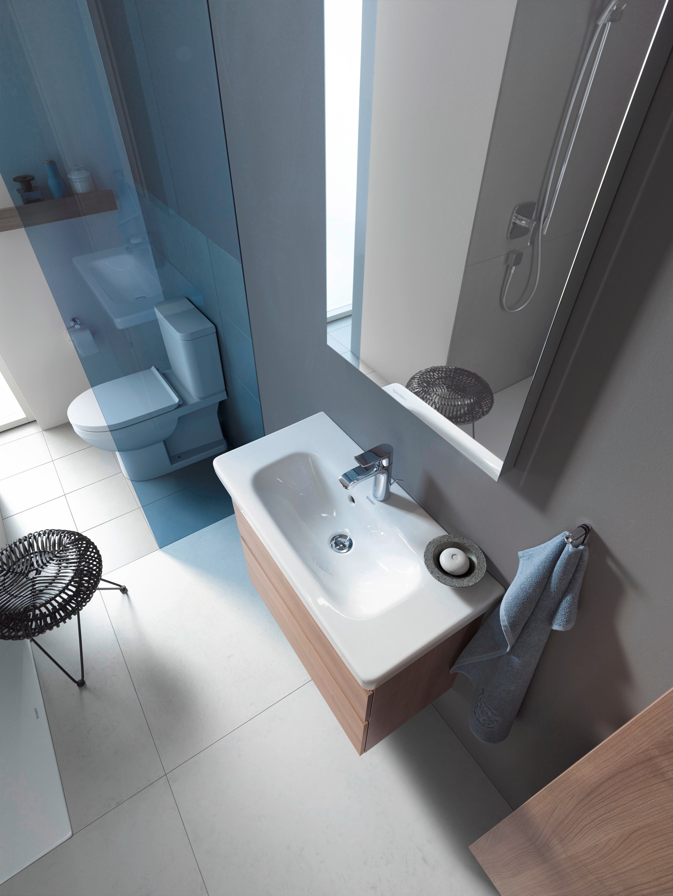 Duravit No.1 1.28 GPF Single Flush Toilet Tank in White with Right Lever Flush