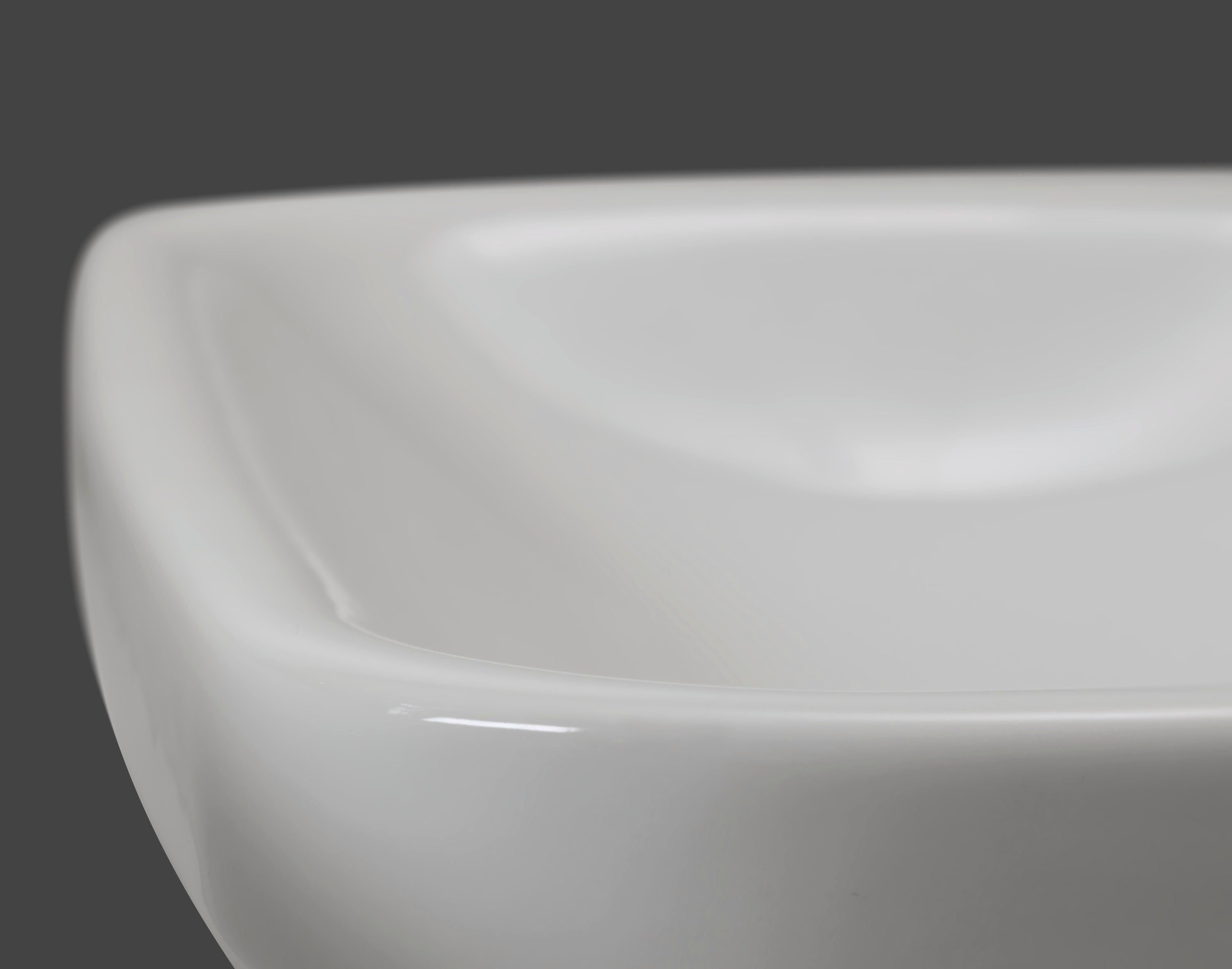 DuraStyle 23 5/8" Rectangular Wall Mounted Sink in White with Single Faucet Hole and with Overflow