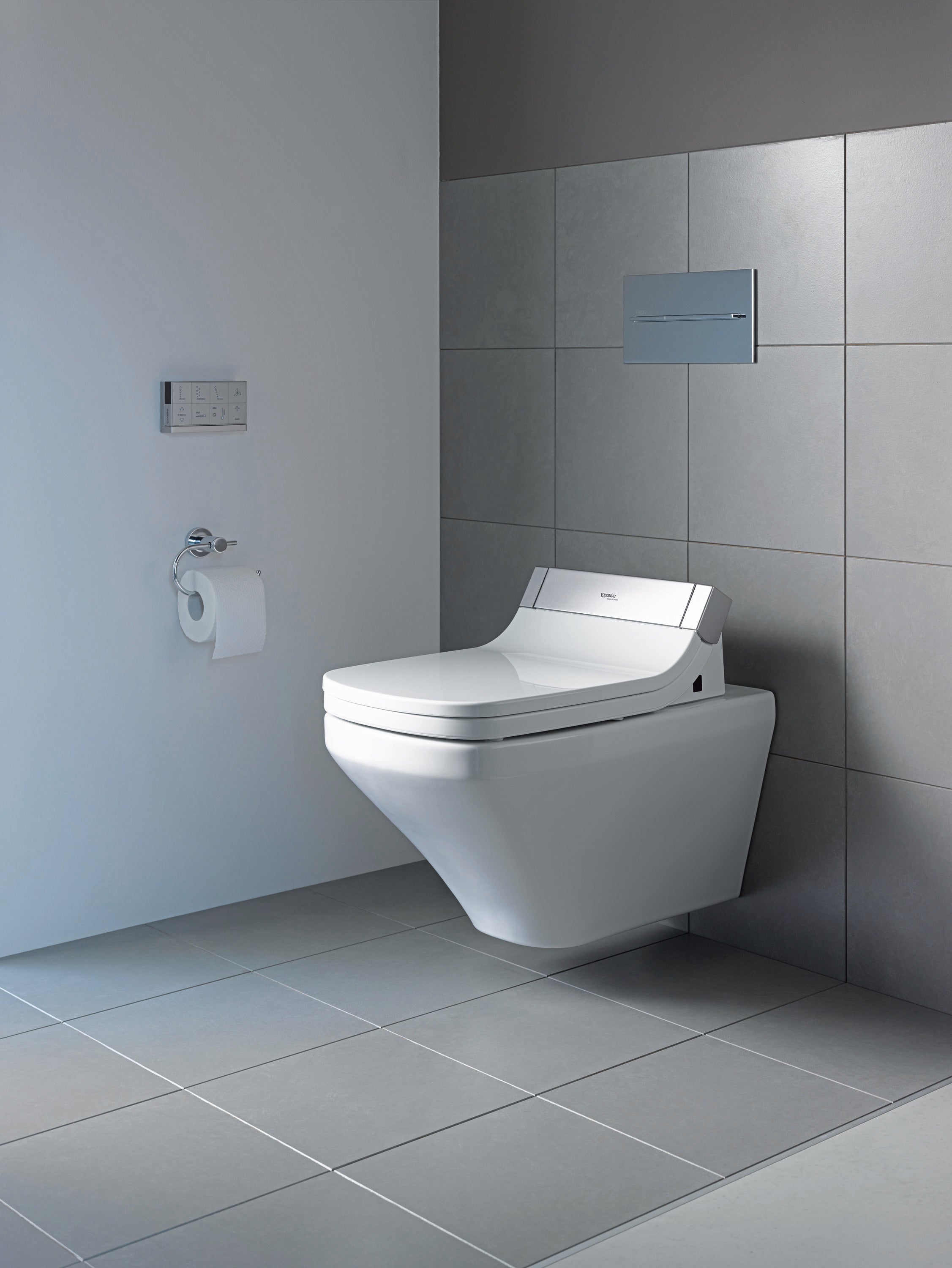 DuraStyle 1.28/0.8 GPF Dual Flush ADA Compliant Elongated Wall Mounted Toilet in White - Seat, Actuator, and In-Wall Tank and Carrier Sold Separately