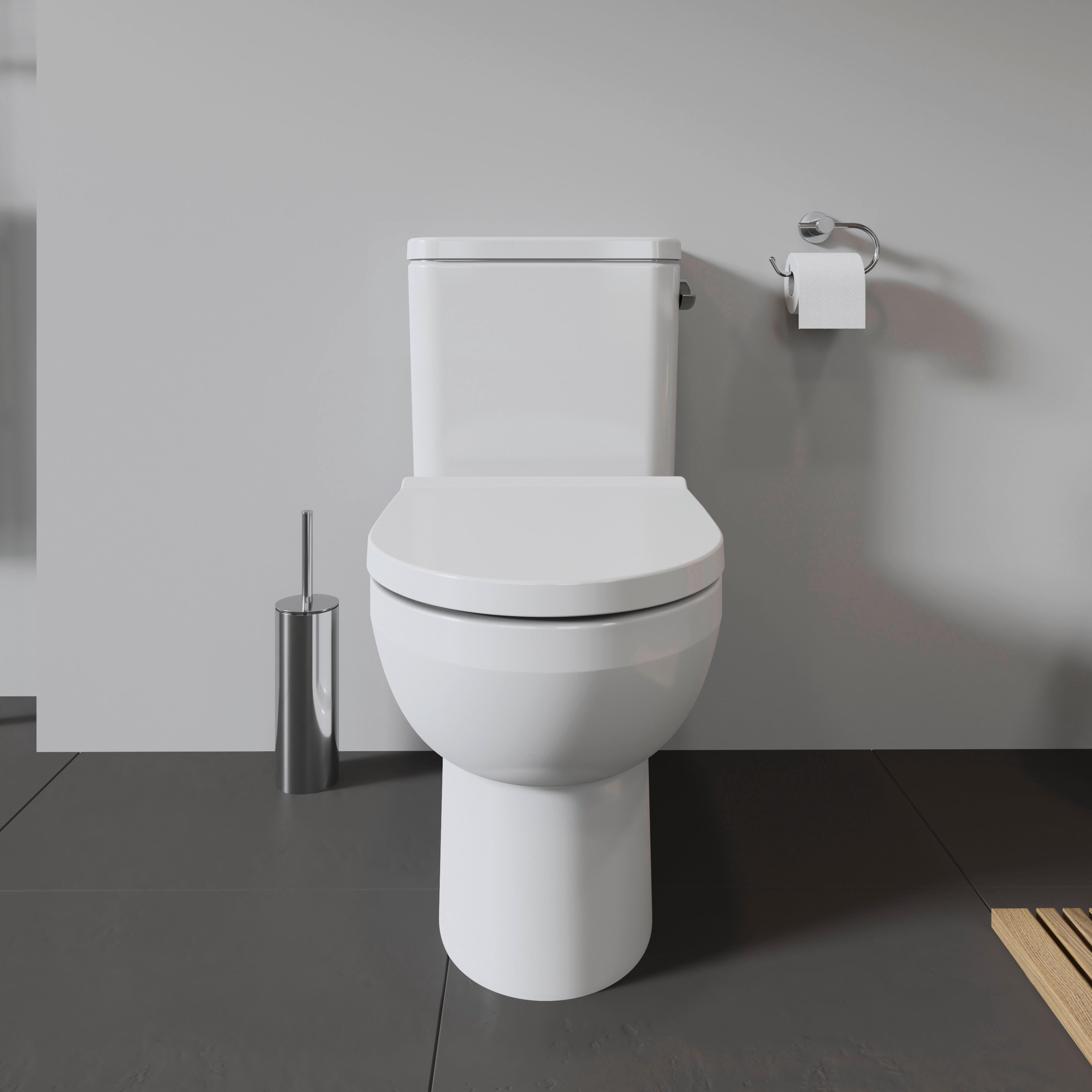 Duravit No.1 1.28 GPF Single Flush Toilet Tank in White with Right Lever Flush
