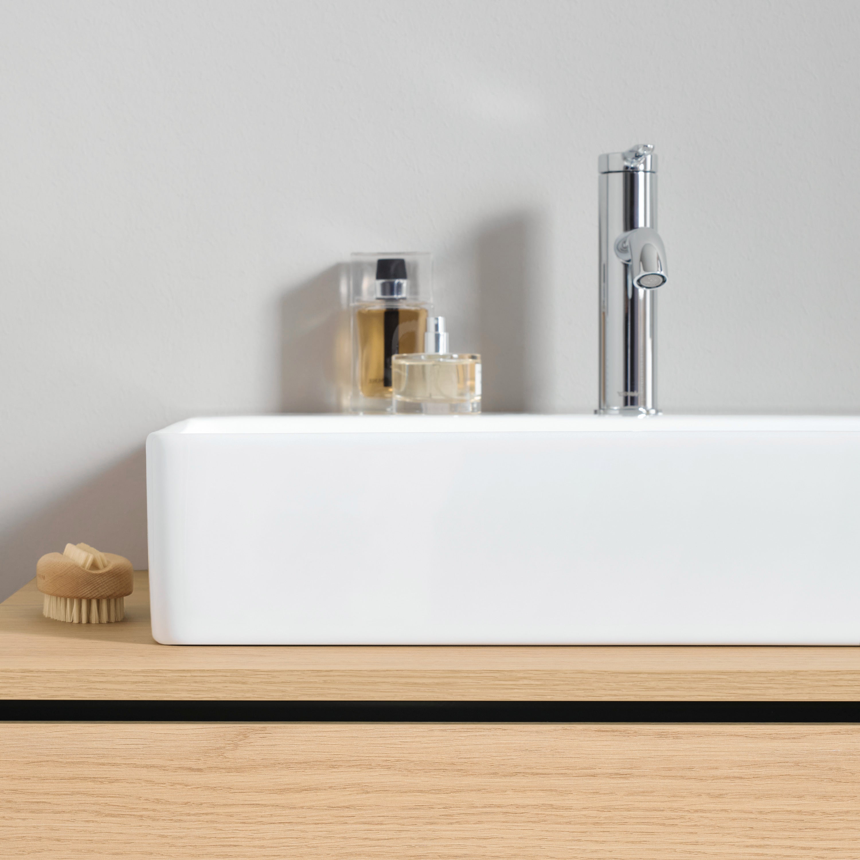 DuraSquare 19 5/8" Rectangular Vessel Sink in White with Single Faucet Hole
