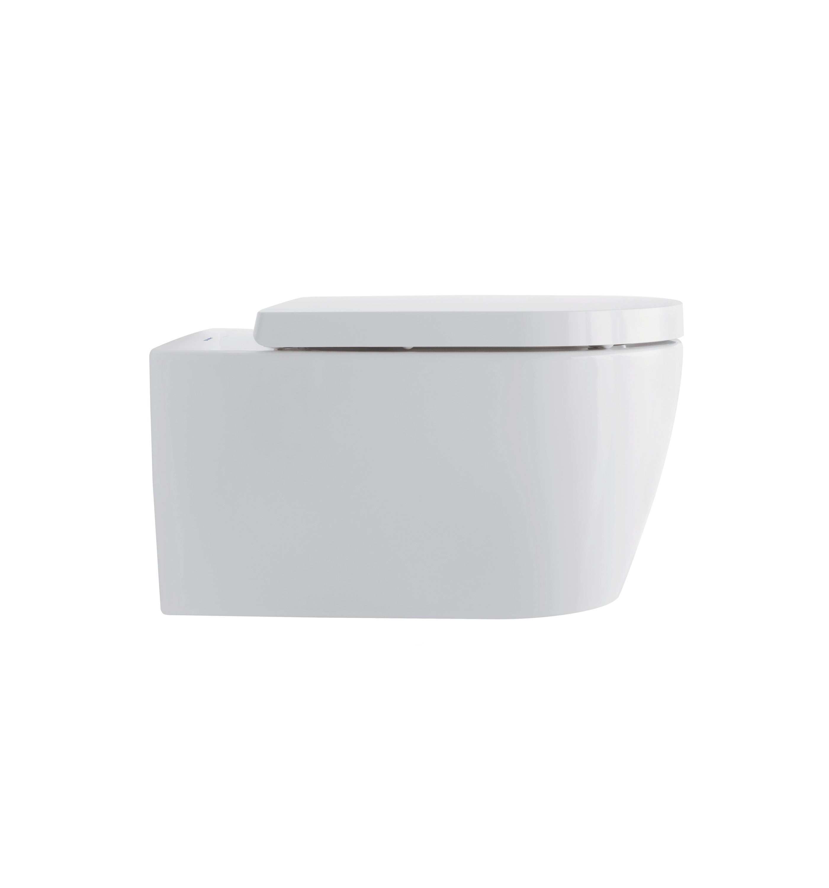ME by Starck 1.28/0.8 GPF Dual Flush Rimless ADA Compliant Compact Elongated Wall Mounted Toilet in White