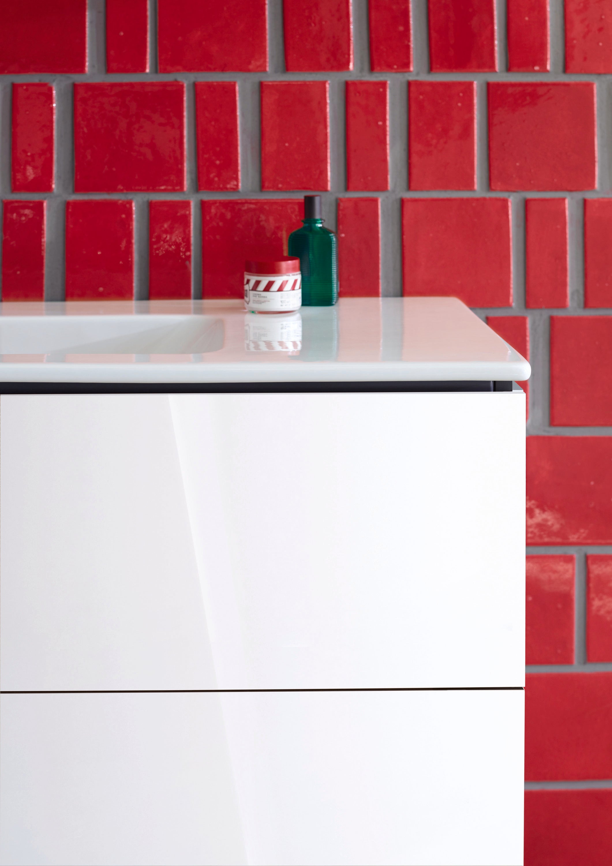 ME by Starck 40 1/2" Rectangular Wall Mounted Sink in White with Single Faucet Hole and with Overflow