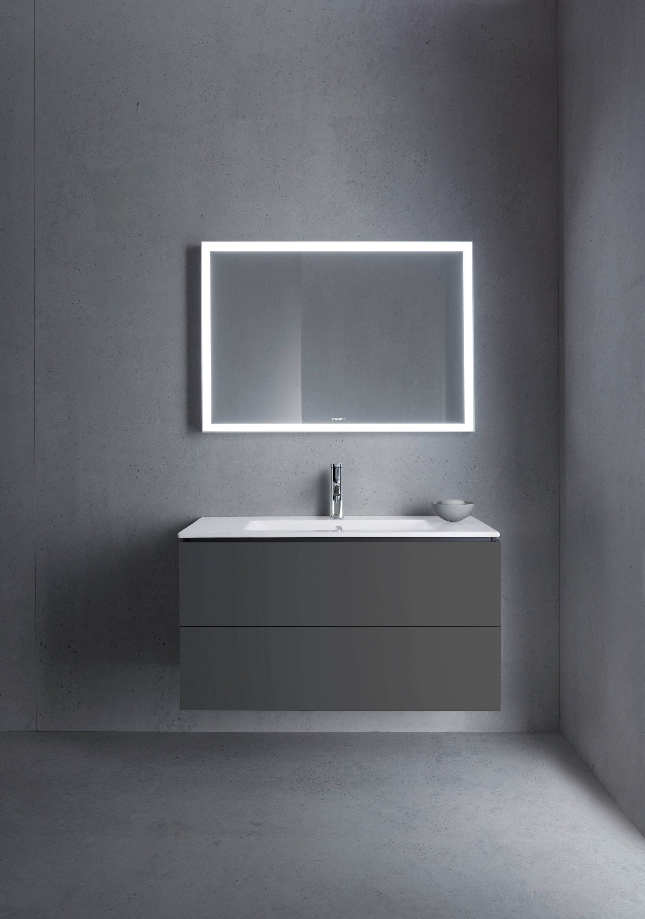 ME by Starck 40 1/2" Rectangular Wall Mounted Sink in White with Single Faucet Hole and with Overflow