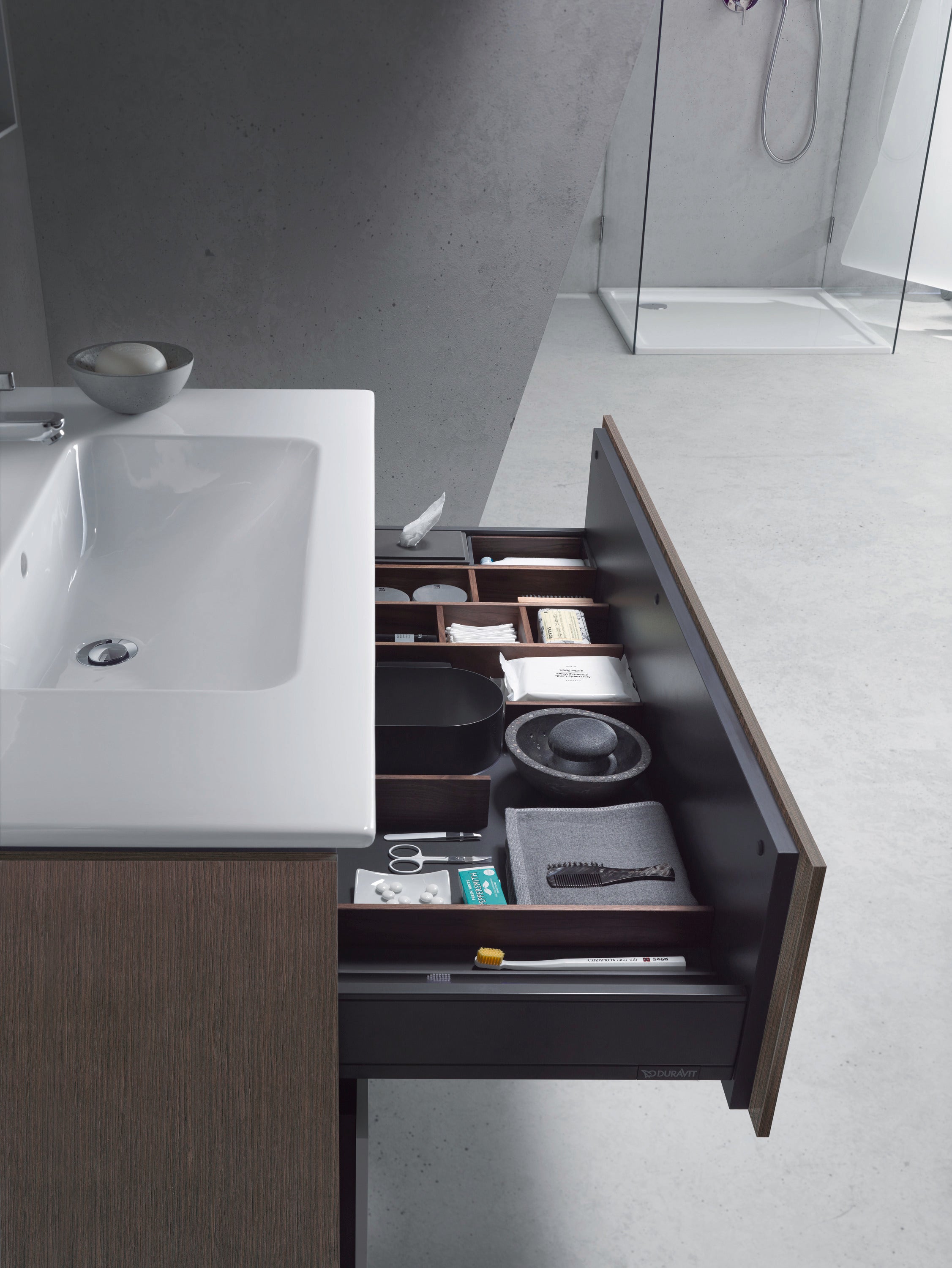 ME by Starck 40 1/2" Rectangular Wall Mounted Sink in White with Single Faucet Hole and with Overflow