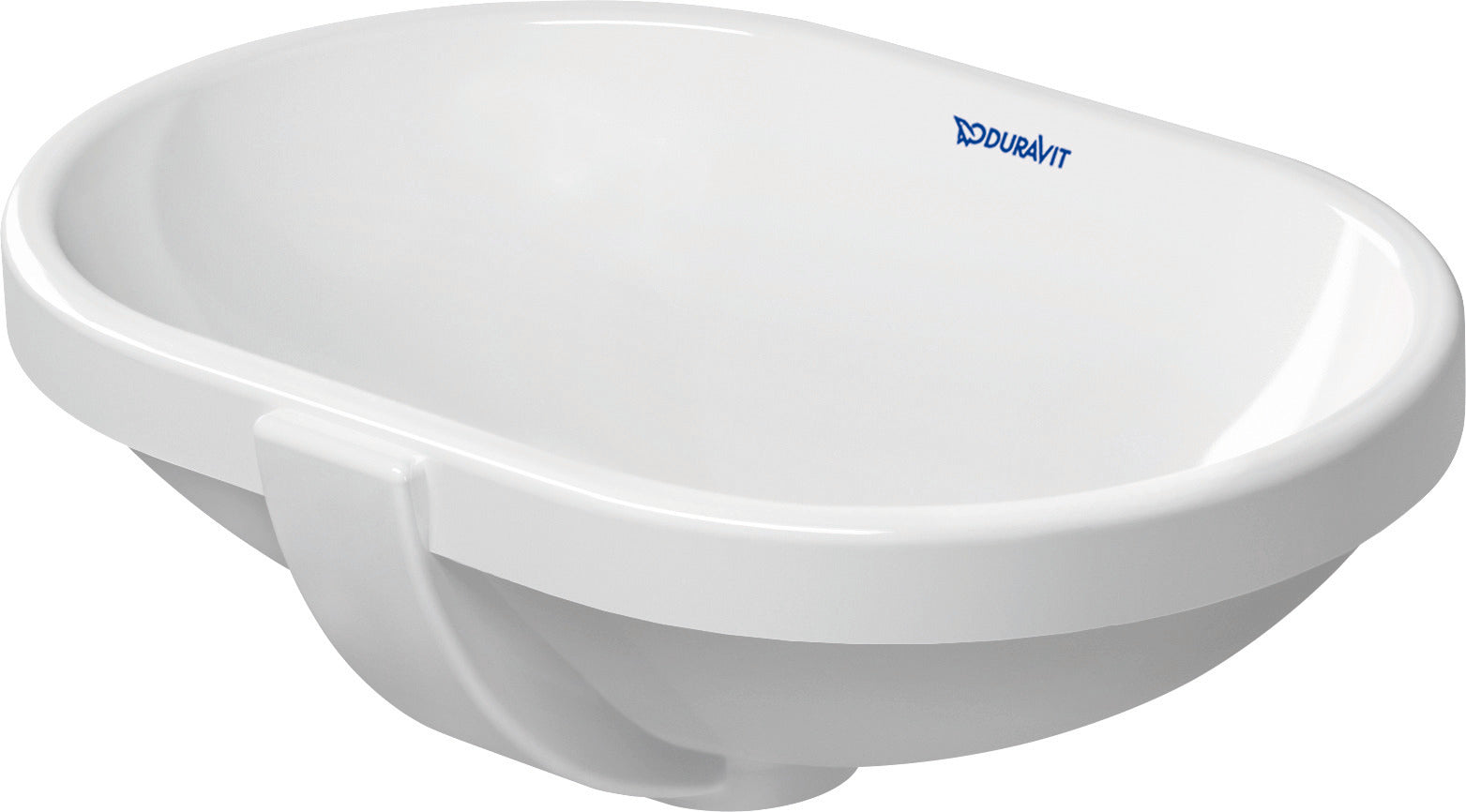 Design Classics 16 7/8" Oval Undermount Sink in White with Overflow