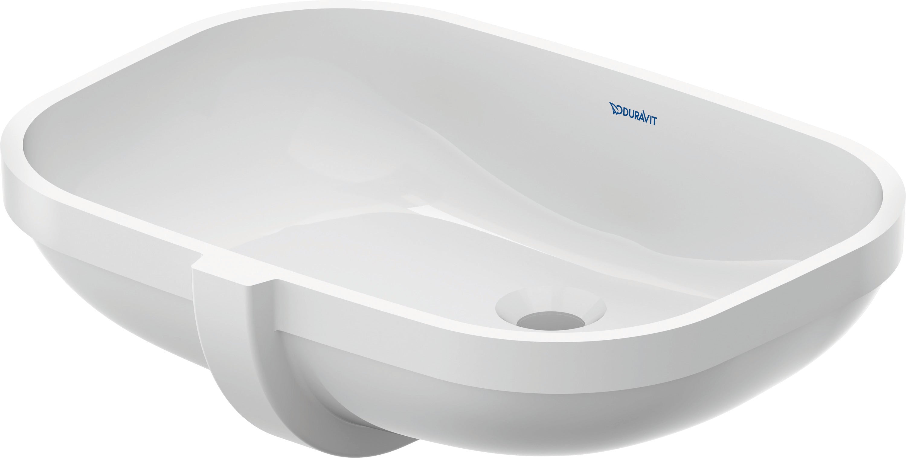 D-Code 22" Rectangular Undermount Sink in White with Overflow