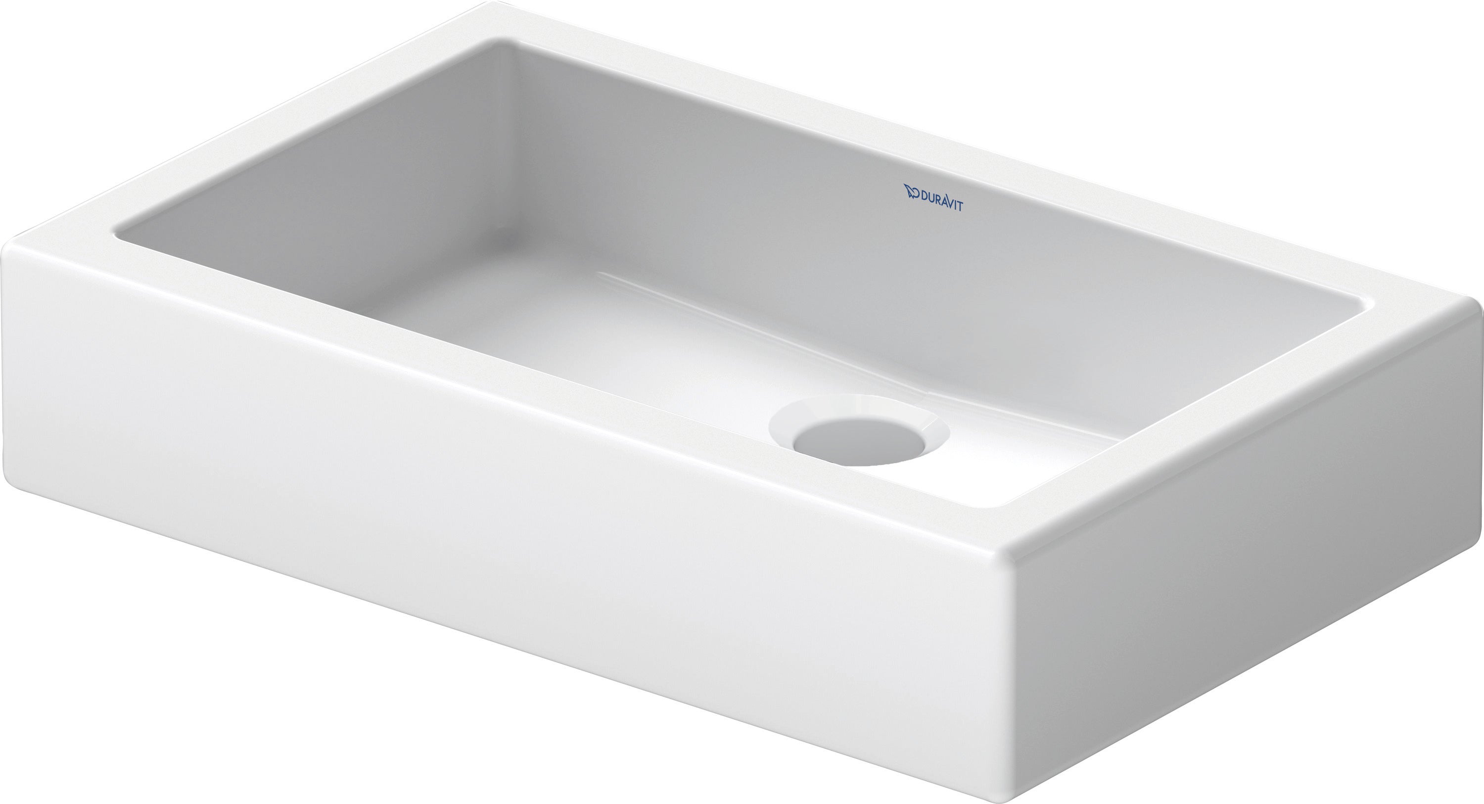 Vero 23 5/8" Rectangular Vessel Sink in White