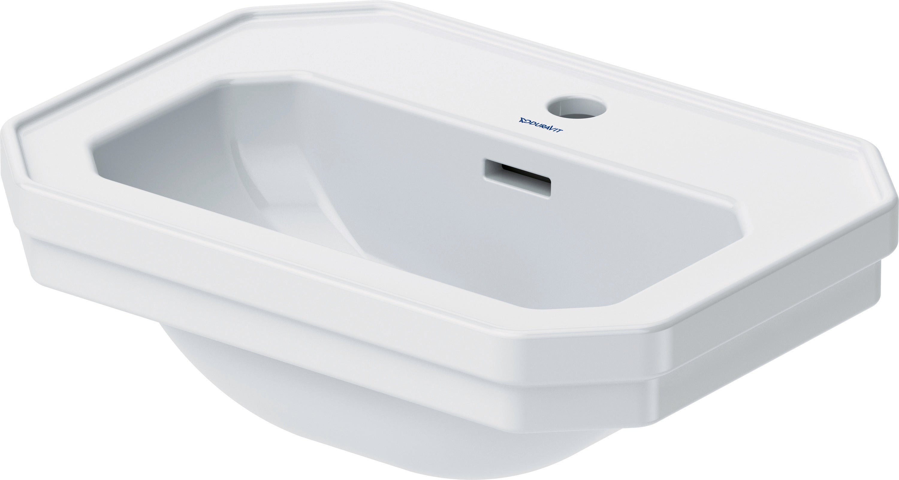 1930 Series 19 5/8" Octagonal Wall Mounted Sink in White with Single Faucet Hole and with Overflow