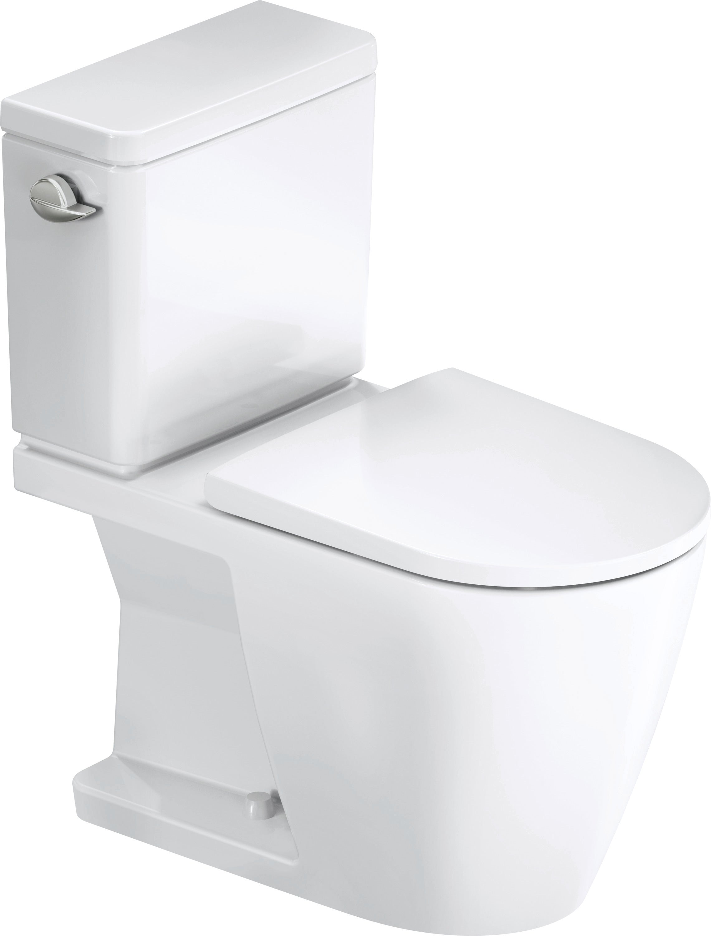 D-Neo 1.28 GPF Single Flush Rimless Elongated Toilet Bowl in White