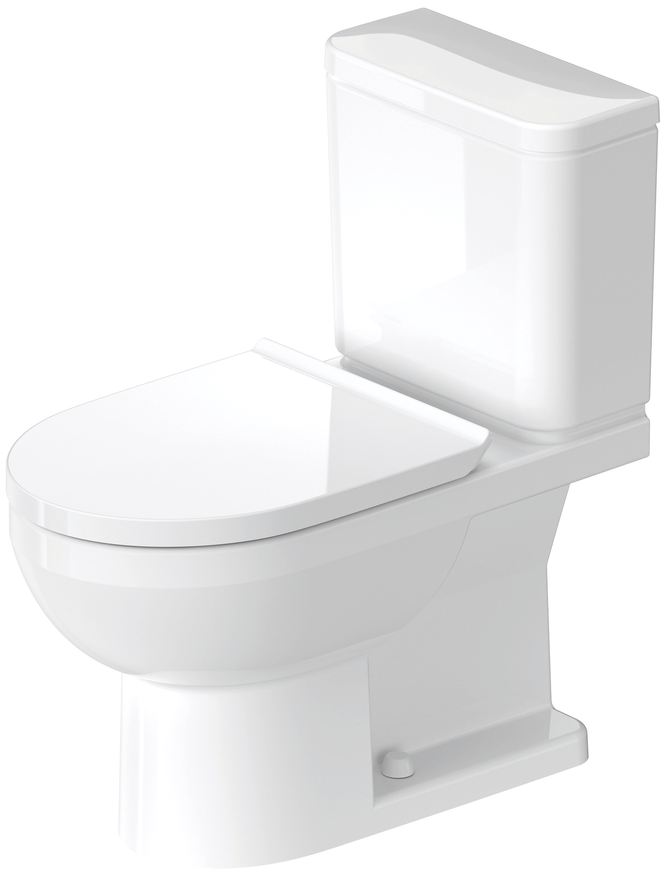 Duravit No.1 1.28 GPF Single Flush Rimless Elongated Toilet Bowl in White